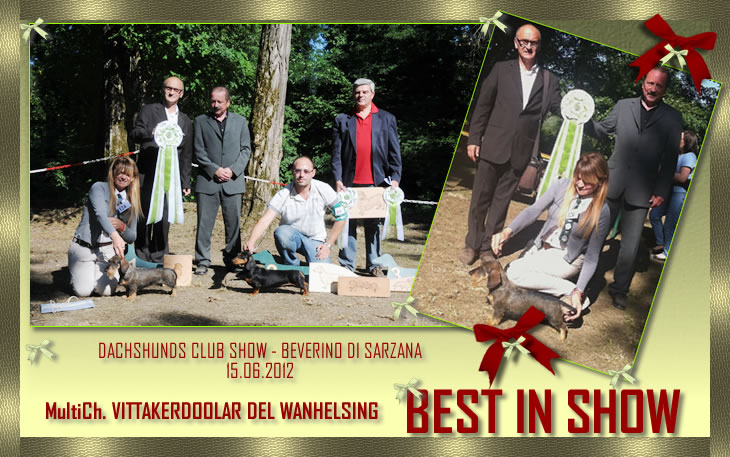 Title-card page from the house archive: Club Show · Beverino‑Sarzana, 2012